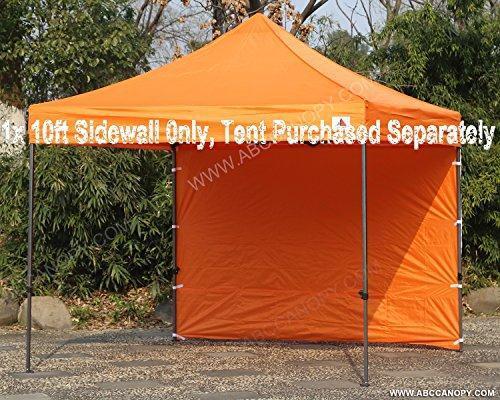 ABCCANOPY Instant Canopy SunWall (15+Colors) for 10x10 Feet, 10x20 Feet Straight Leg pop up Canopy, 1 Pack Sidewall Only, White
