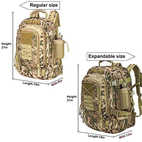 Outdoor 3 Day Expandable 40-64L Backpack Military Tactical Hiking Bug Out Bag