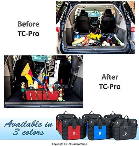 Trunkcratepro Collapsible Portable Multi Compartments Trunk Organizer, Black