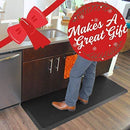 Anti Fatigue Comfort Floor Mat -Commercial Grade Quality Perfect for Standup Desks, Kitchens, and Garages - Relieves Foot, Knee, and Back Pain (20x39x3/4-Inch, Black) by Veracity & Verve