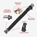 A2S Protection Paracord Bracelet K2-Peak – Survival Gear Kit with Embedded Compass, Fire Starter, Emergency Knife & Whistle EDC Hiking Gear- Camping Gear