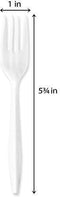 PlastX Cutlery 1000 Count Disposable Plastic White Forks, Great For Every Day, Home, Office, Party, or Restaurants,