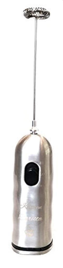 Milk Frother, Stainless Steel, Battery Operated, Electric Handheld, Foam Maker For Keto, Coffee, Cappuccino, Hot Cocoa, Latte, Matcha, Tea, Durable Drink Mixer With Stainless Steel Whisk