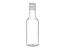 Nakpunar 12 pcs 50 ml Plastic Liquor Bottles with Black Cap