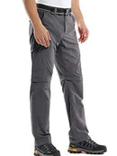 Mens Hiking Pants Adventure Quick Dry Convertible Lightweight Zip Off Fishing Travel Mountain Trousers