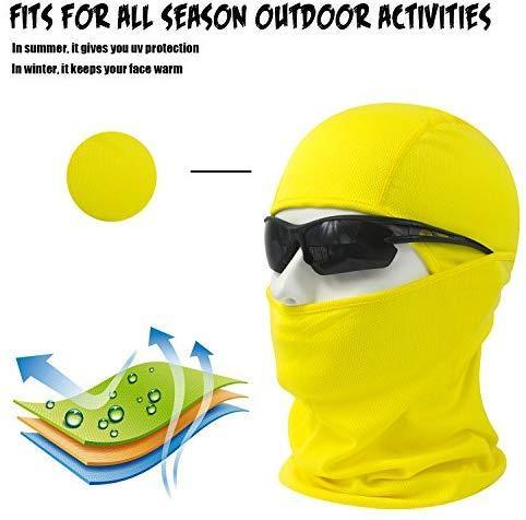 hikevalley Balaclava Face Mask Adjustable Windproof UV Protection Hood