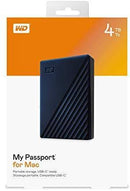 WD 2TB My Passport for Mac Portable External Hard Drive - Blue, USB-C/USB-A - WDBA2D0020BBL-WESN