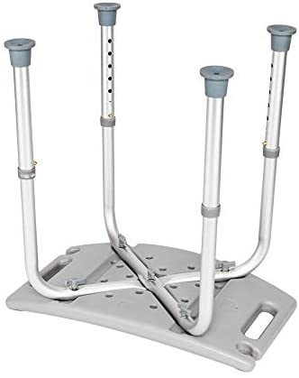 SoSo-BanTian1989 Adjustable Elderly Bath Shower Chair Stool (Gray)