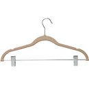 Home-it 10 Pack Clothes Hangers with clips -  IVORY Velvet Hangers for skirt hangers - Clothes Hanger - pants hangers - Ultra Thin No Slip