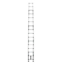 WolfWise EN131 Telescoping Ladder Aluminum Telescopic Extension Tall Multi Purpose (12.5 Ft Black)
