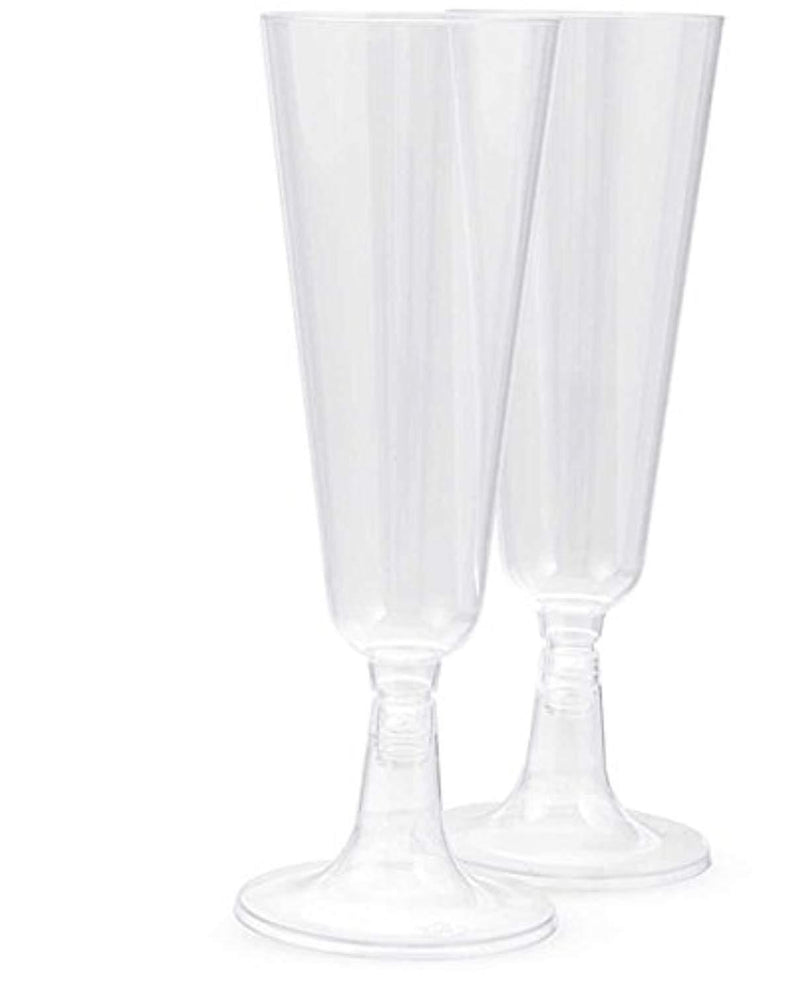 140 pc Clear Plastic Classicware Glass Like Champagne Wedding Parties Toasting Flutes Party Cocktail Cups