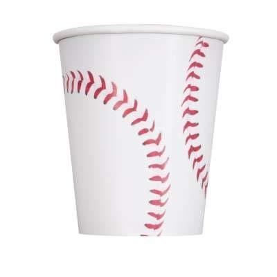 Baseball Theme Party Supplies Set - Plates, Cups, Napkins, Tablecloth Decoration (Serves 16)