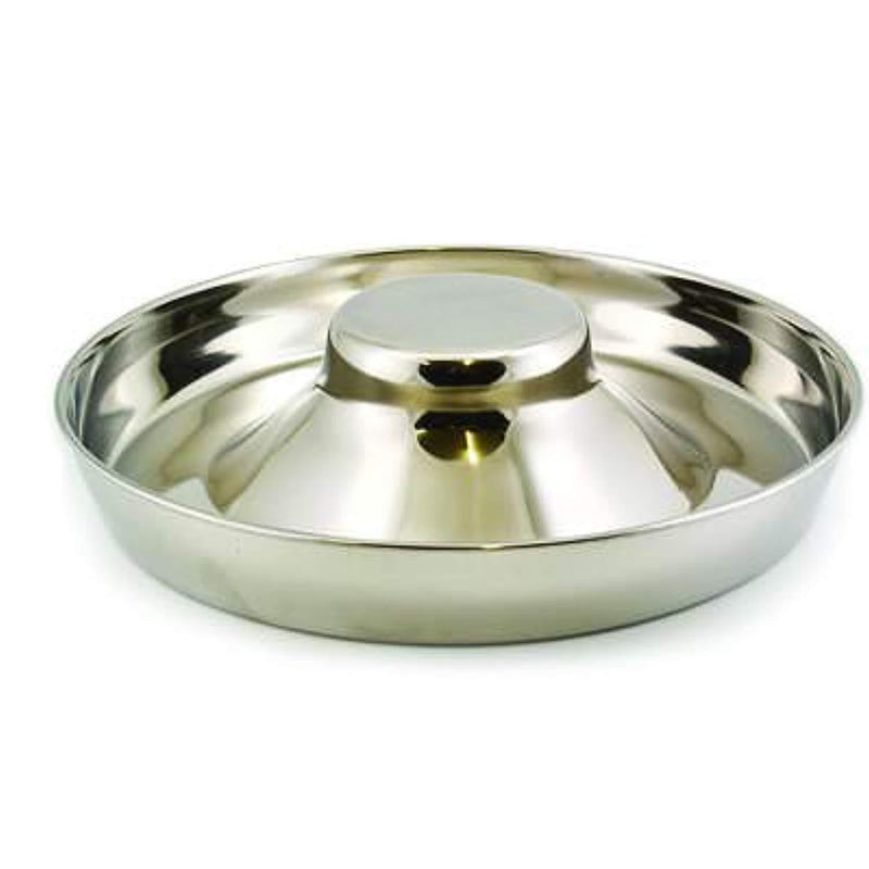 King International Stainless Steel Dog Bowl 2 Puppy Litter Food Feeding Weaning | Silver Stainless Dog Bowl Dish| Set of 2 Pieces | 29 cm