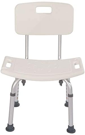 SoSo-BanTian1989 Adjustable Elderly Bath Shower Chair Stool (Gray)