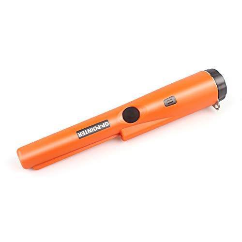 Soddyenergy Portable Pinpointer Probe Metal Detector with LED Indicato, Orange