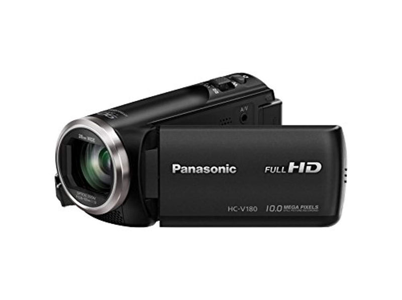 Panasonic HC-V180K Full HD Camcorder with 50x Stabilized Optical Zoom (Black)