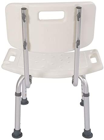 SoSo-BanTian1989 Adjustable Elderly Bath Shower Chair Stool (Gray)