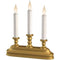 LED Window Candlelabra - Battery Operated - Antique Brass