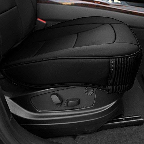 FH Group PU205BLACKREDTRIM102 Black PU205102 Ultra Comfort Leatherette Front Seat Cushions (Airbag Compatible) Red Trim