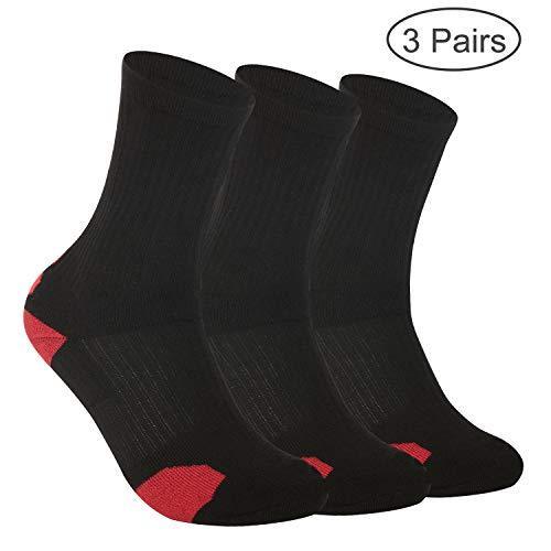 DISILE Elite Basketball Socks, Cushioned Dri-Fit Athletic Crew Socks - Thick Sports Socks For Men & Women