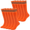 Youth Soccer Socks Fasoar Teens Knee High Football Socks Long Striped Rugby Tube Socks 2/6/10 Pairs