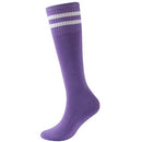 Youth Soccer Socks Fasoar Teens Knee High Football Socks Long Striped Rugby Tube Socks 2/6/10 Pairs