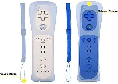 Yosikr Wireless Remote Controller for Wii Wii U - 4 Packs Pink+Red+Deep Blue+Blue