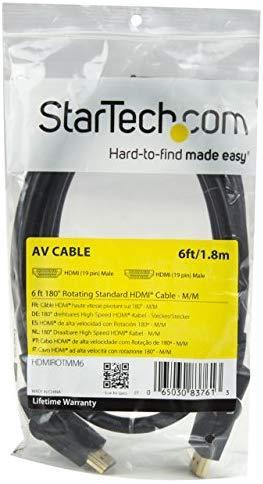 StarTech.com 8 ft High Speed HDMI Cable – Ultra HD 4k x 2k HDMI Cable – HDMI to HDMI M/M - 8ft HDMI 1.4 Cable - Audio/Video Gold-Plated (HDMM8)