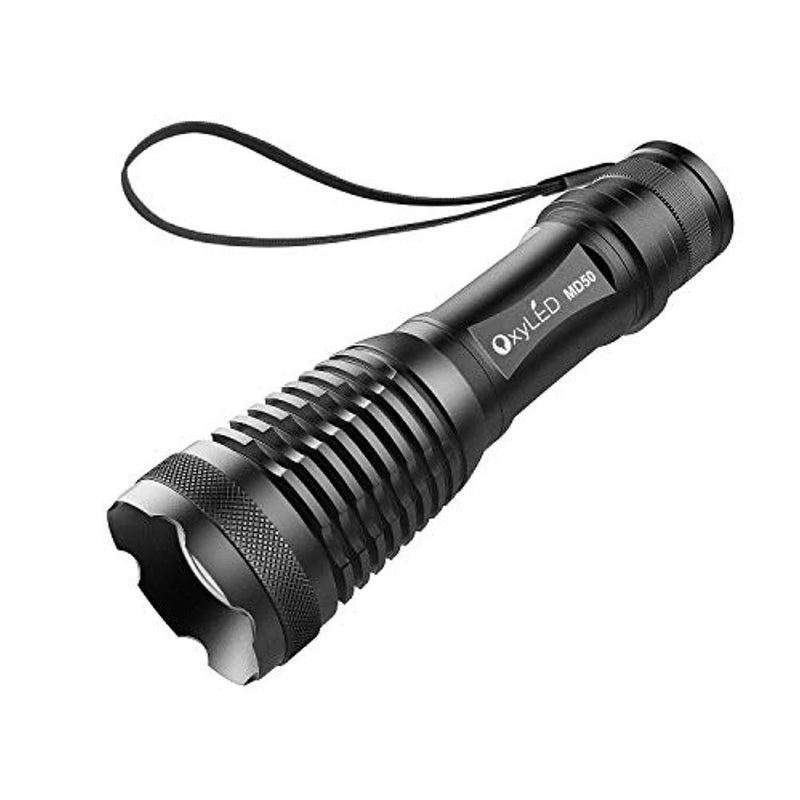 black cree led rechargeable flashlight 500 lumens Stansport Heavy-Duty Tactical W/Batteries - T6 Bulb lumen beam of light that can illuminate even the darkest environments Taclight Max LED Rechargeable Flashlight