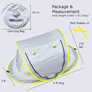 Wayfinder TravelTot, Baby Travel Tent Portable Baby Travel Bed Indoor & Outdoor Travel Crib Baby Beach Tent UPF 50+ UV Protection w/Mosquito Net and 2 Pegs