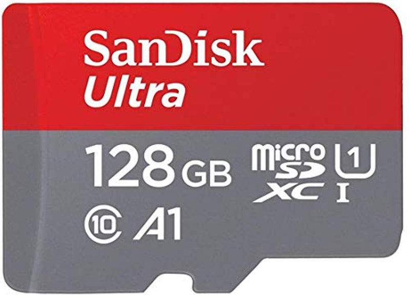 Sandisk Ultra 128GB Micro SDXC UHS-I Card with Adapter -  100MB/s U1 A1 - SDSQUAR-128G-GN6MA