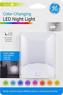 Opard Color-Changing LED Night Light, Plug-in, Dusk-to-Dawn, Home Décor, Great for Kids, Ideal for Bedroom, Bathroom, Nursery, Kitchen, Basement, White Base, 34693
