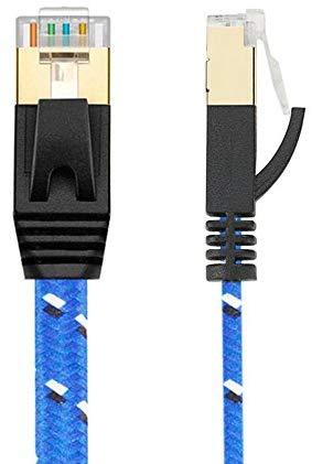 Outdoor Cat 7 Ethernet Cable 50ft, LiuTian 26AWG Heavy-Duty Cat7 Networking Cord Patch Cable RJ45 10 Gigabit 600hz LAN Wire Cable STP Waterproof.