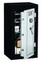 Stack-On E-040-SB-E Elite Junior Executive Fire Safe with Electronic Lock, 3 shelves, Matte Black/Silver