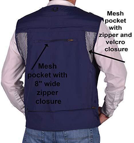 Autumn Ridge Traders Fly Fishing Photography Climbing Vest with 16 Pockets Made with Lightweight Mesh Fabric for Travelers, Sports, Hiking, Bird Watching, River Guide Adventures and Hunting.