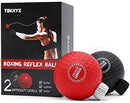 TEKXYZ Boxing Reflex Ball, 2 Difficulty Level Boxing Ball with Headband, Softer Than Tennis Ball, Suit for Reaction, Agility, Punching Speed, Fight Skill and Hand Eye Coordination Training