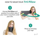 trtl Pillow - Scientifically Proven Super Soft Neck Support Travel Pillow – Machine Washable (Grey)