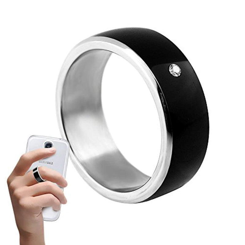 ChiTronic Newest Magic Smart Ring Universal For All Android Windows NFC Cellphone Mobile Phones,Black,Ring Size 62.8mm(Girth)