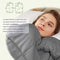 Weighted Idea Cool Weighted Blanket | 12 lbs | 48''x78'' | Cotton | Grey | for Adult Woman and Man