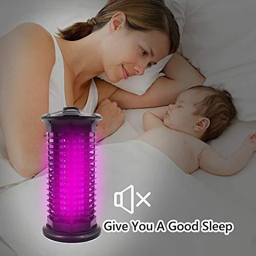 fomei Bug Zapper [Updated] Mosquito Killer Insect Trap Pest Control Light with Switch Button Electronic UV Lamp for Indoor Outdoor Bedroom, Kitchen, Office, Home