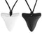 Shark Tooth Sensory Chew Necklace for Kids, Boys and Girls - Designed for Teething, Autism, Biting, Chewing - (2 Pack) – Sensory Teether Pendant