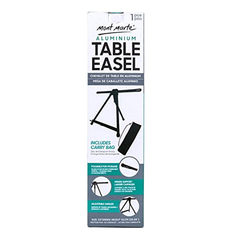 Mont Marte Table Easel for Painting,Nice Paint easel for Kids,Artists&Adults.Adjustable Height to 21"