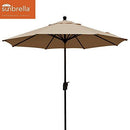 EliteShade 9Ft Market Umbrella Patio Outdoor Backyard Aluminum Table Umbrella (FadeSafe Beige)