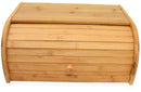 Natural Bamboo Roll Top Bread Box Kitchen Food Storage - (Assembly Required)