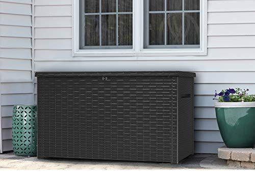 Keter Java XXL 230 Gallon Outdoor Storage Deck Box, Grey