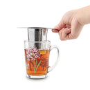 Yoassi Extra Fine FDA Approved 18/8 Stainless Steel Tea Infuser Mesh Strainer with Large Capacity & Perfect Size Double Handles for Hanging on Teapots