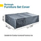 Patio Furniture Set Covers Waterproof Outdoor Sectional Conversation Loveseat Sofa Set Covers Waterproof Patio Table Covers Heavy Duty 128" L x 83" W x 28" H