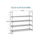 HOME BI 4 Tier Shoe Rack, 20 Pairs Shoes Organizer Closet for Home & Office, Anti-Rust,Easy to Assemble, No Tools Required,35.6”W x 12.0” D x 33.27”H, Black