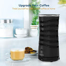 Milk Frother Miroco Electric Milk Steamer Automatic Soft Foam Maker Cold Hot Milk Warmer Silent Operation for Cappuccino, Latte, Coffee White