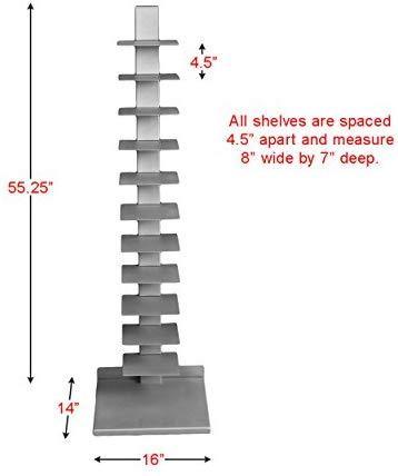 Southern Enterprises Spine Tower Shelf-Black